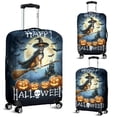 thumbnail image 2 of Happy Halloween Boxer Witch Pumpkins Bats Travel Luggage Cover Boxers Dog Lover Gifts Idea Suitcase Dust Protective Decor - 13012, 2 of 5