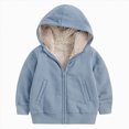 thumbnail image 4 of TOWED22 Girls Zip Up Hoodies Teen Fleece Full-Zip Sweatshirts Jacket Casual Fall Hoodie with Pocket(Blue,13-14 Y), 4 of 6