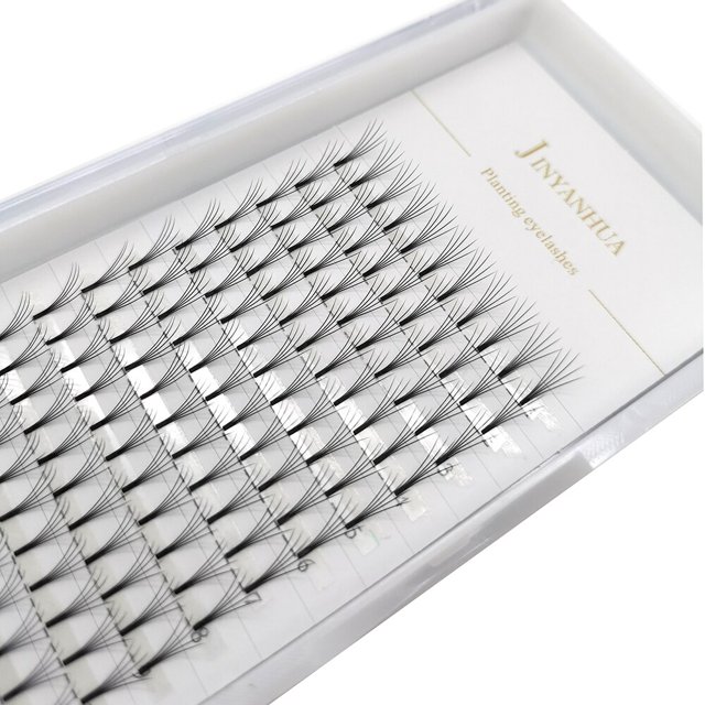 JINYANHUA 2d 3d pestañas de visón naturales suaves 3/12 filas ventiladores de volumen prefabricados hechos a mano extensión de pestañas maquillaje mujer pestañas postizas Tan Jianjun unisex