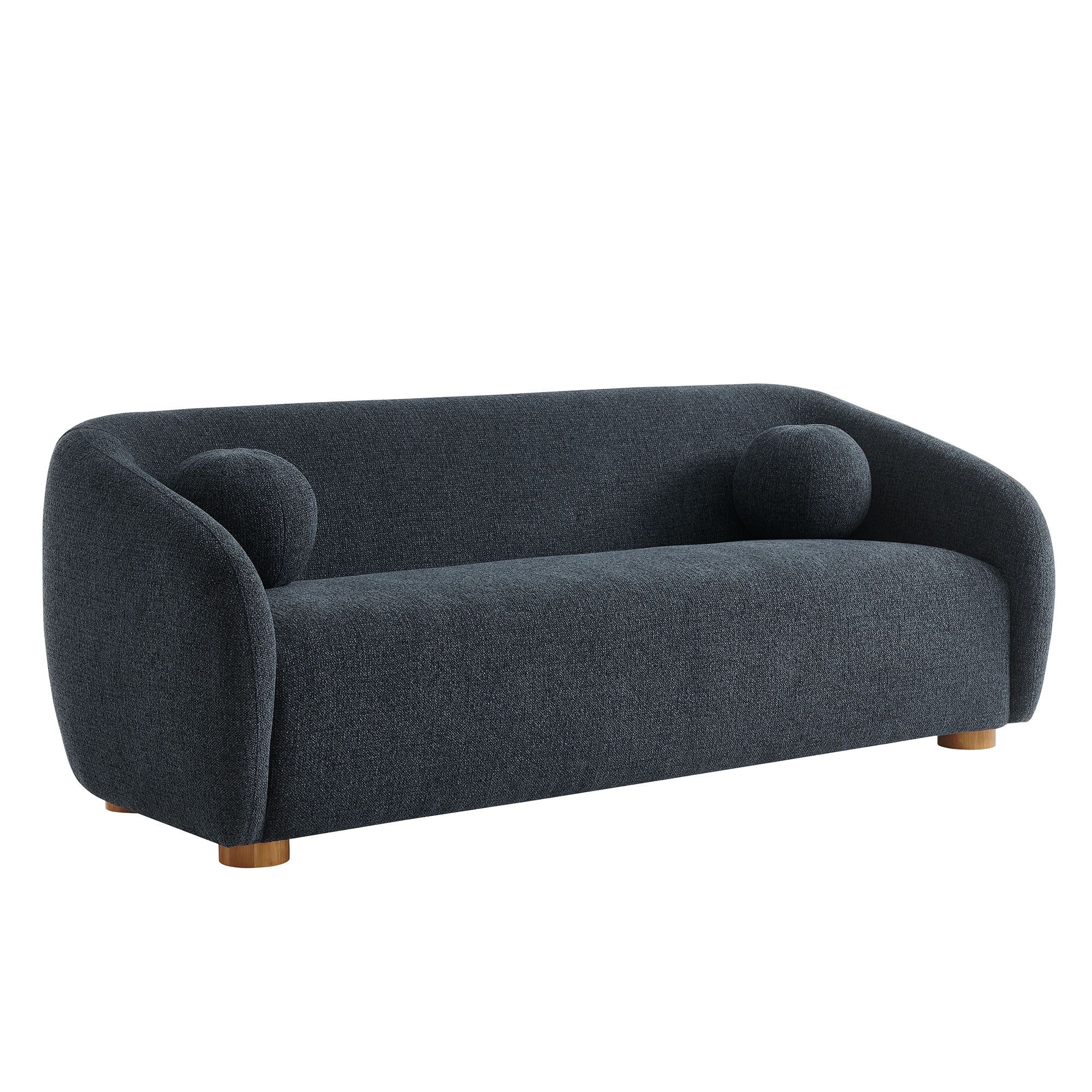 Holland 85" Chenille Fabric Sofa in Navy