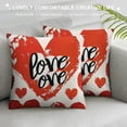 thumbnail image 3 of Valentines Day Pillow Covers , Red Love Heart Pillow Covers Decor for Home Couch Sofa, Valentine Pillows Decorative Throw Pillows Valentines Day Decorations of, 3 of 5