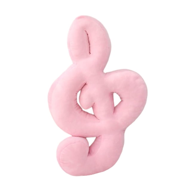 Coussin Décoratif en Forme de Note de Musique, Coussin Jeté Doux Rempli, Insert pour Salon, Sofa, Lit et Maison