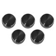 thumbnail image 1 of 5X Black Aluminum Volume Control Amplifier Knob Wheel, 1 of 5