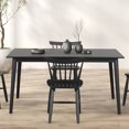 thumbnail image 5 of Furniture of America Winsto 60" Rectangle Indoor Dining Table, Black, 5 of 9