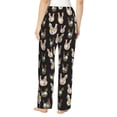 thumbnail image 3 of Daiia Flowe Rooster Women's Sleep Pant with Pockets and Drawstring,Pajama Pants-Medium, 3 of 9