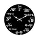 thumbnail image 2 of Reloj de pared con ecuaciones matemáticas, silencioso, ideal como regalo, diseño moderno, 30 cm, montaje en pared, único. Estilo A, 2 of 8