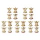 thumbnail image 1 of Adornos navideños de madera con forma de ángel. Adornos rústicos de estilo granja con forma de ángel. Adornos para colgar en el árbol de Navidad para decorar el hogar en Navidad., 1 of 7