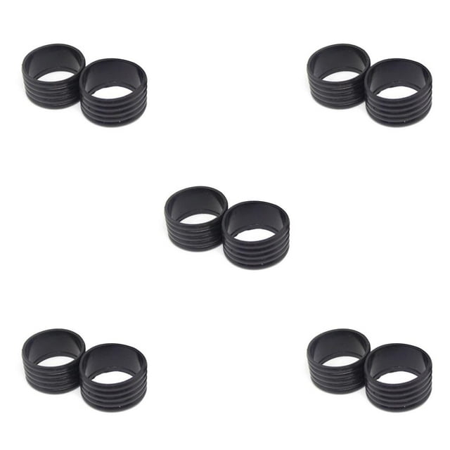 Greeniant 2 piezas agarre de raqueta anillo de goma mango Overgrip Fix bandas Kit agarre cinta Protector Universal profesional al aire libre negro Type2 NO2