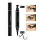 thumbnail image 4 of Líquido negro de doble punta 2 en 1, con punta y sello triangulares, herramienta de maquillaje de ojos duradera y a prueba de fallos para mujeres, 3,5 ml., 4 of 8