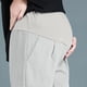 thumbnail image 4 of ShomPort Maternity Shorts Over The Belly Cotton Comfy Shorts Loose Casual High Waist Pregnancy Pants, 4 of 5