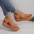 thumbnail image 7 of Daolelai Summer Wedge Heel Open Toe Thick Bottom Hollow Breathable Large Size Women's Sandals, 7 of 7