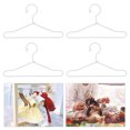 thumbnail image 3 of 10pcs Metal Mini Clothes Hangers Mini House Clothes Support Dolls Coat Rack, 3 of 9