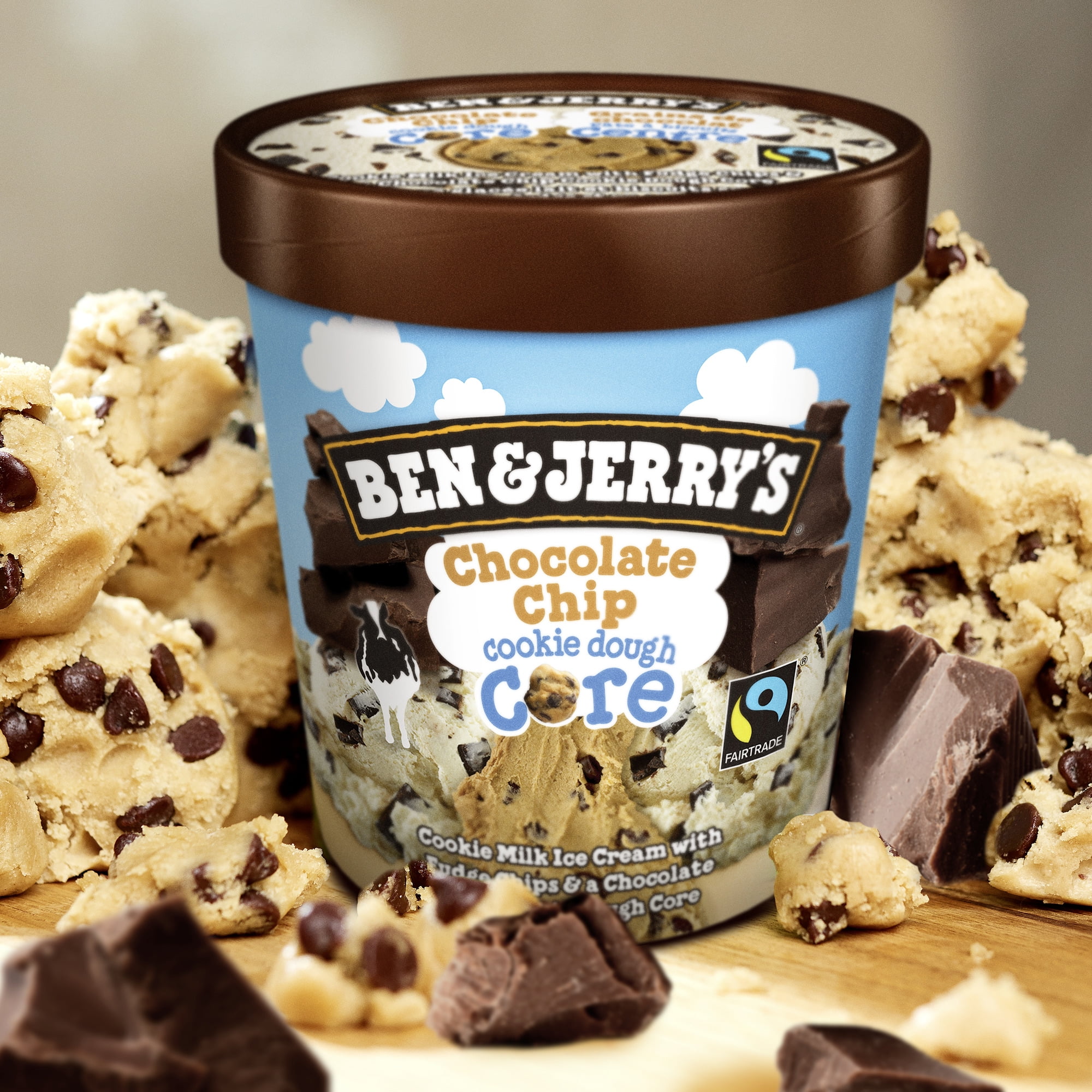 Ben & Jerry's Chocolate Chip Cookie Dough Core Ice Cream, 473 mL