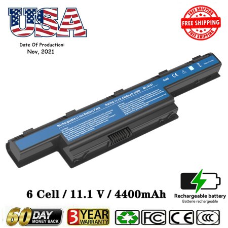 4400mAh Battery for Acer Gateway NV57H NV55S NV50A NE56R NV51B NV75S NV77H NE51B