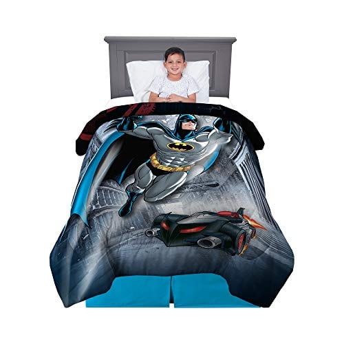 FRANTO KIDS Bedding Súper Soft reversible edredón, gemelo/tamaño completo 72 "x 86", Batman Franco Ver descripción