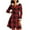Red, variant on Women's Black White Plaid Christmas Coat with Faux Fur Collar, Toggle Button Long Sleeve Hooded Flannel Outerwear - Festive Winter Fashion Jacket Black S