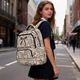 thumbnail image 6 of Bulopur Camo Bow Kids Backpack for Girls, Vintage Neutral Camo Print School Bag Lightweight/Breathable/Durable/Waterproof Multi-Pocket Book Bag for Kids 6-12, 6 of 7
