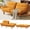 Orange, variant on Amada 66 inch Convertible Corduroy Futon Sofa Bed, Black