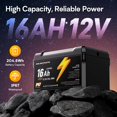 thumbnail image 2 of Batería LiFePO4 GOLDENMATE 12V 16Ah IP67 impermeable, 2 of 9