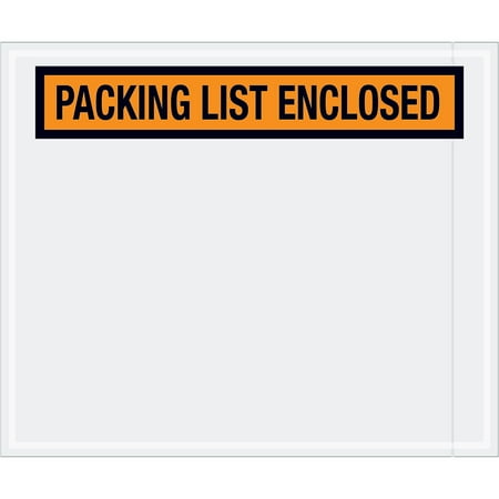 UPC: 0848109007939 | Tape Logic PL434 10 x 12 in. 2 Mil Poly Orange Packing List Enclosed Envelopes