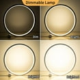 thumbnail image 4 of Modern Led Table Lamp Bedside Lamp Touch Dimmable , 3 Light Colors 9 Brightness,Circular Design Metal Desk Light, Lamp for Bedroom Night Stand Side Table, 4 of 7