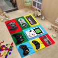 thumbnail image 1 of (Style 3.80 * 120 cm)Black Gray Game Console Patterned Carpet Modern Kindergarten Bedroom Non-Slip Carpet Children's Rug Underlay Rug for Living Room, 1 of 3