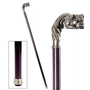 Design Toscano Bulldog Pewter Walking Stick