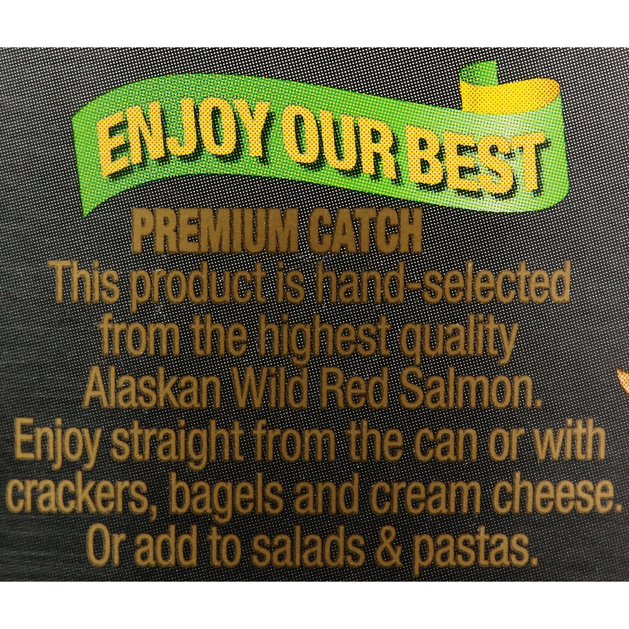 (3 pack) Black Top Skinless Boneless Red Salmon, 6 oz