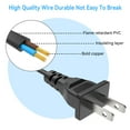 thumbnail image 2 of XMHEIRD AC Power Cord Cable Plug For Epson EB-410W DLP LCD Projector Charger, 2 of 6