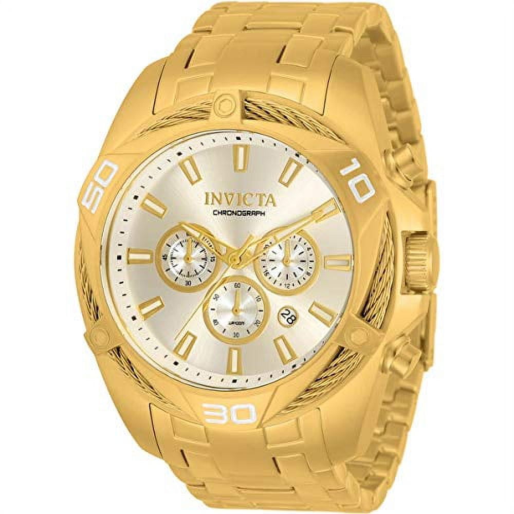 invicta Men's 34123 Bolt Quartz Chronograph Gold Dial Watch