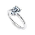 thumbnail image 4 of Best Jewel 14K White Gold Plated Ring - 1.5 Ct Pear Cut Moissanite Engagement Ring - Timeless Proposal Ring for Women - Ideal Gift for Holidays or Milestones - Beautiful Jewelry for Her, 4 of 4