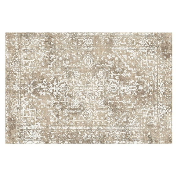 Tapis d’appoint lavable beige Malachi de 2 pi x 3 pi
