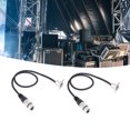 thumbnail image 1 of XLR Pase A Través Del Cable, Monte Del Panel Masculino Al Conector Femenino 3 Pin D Tipo Cable XLR, Para Micrófonos Amplificadores De Iluminación De La Etapa, 2 Piezas, 2 Pies, 1 of 7