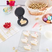 Dash Bunny 4 in Mini Waffle Maker Non Stick - Rose Bunny