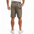 thumbnail image 4 of Domuza Men's Golf Shorts Classic-Fit Casual Comfy Shorts 2026 New Fashion Lightweight Dressy Travel Shorts with Pockets Light Brown 3XL, 4 of 4