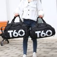 thumbnail image 4 of Bolsa de fitness, mochila de fútbol, natación, taekwondo, impermeable, de nailon, multiusos, bolsa de viaje portátil, 4 of 6