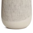 thumbnail image 5 of LuxenHome Wood‑Look Textured MgO Planter, 27.2" Tall Beige Decorative Garden Pot, Indoor & Outdoor, 5 of 5