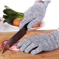 thumbnail image 2 of Guante anticorte 1 par de guantes anticorte, protección de grado alimenticio 5, guantes de seguridad para pelar y cortar en la cocina, 2 of 4