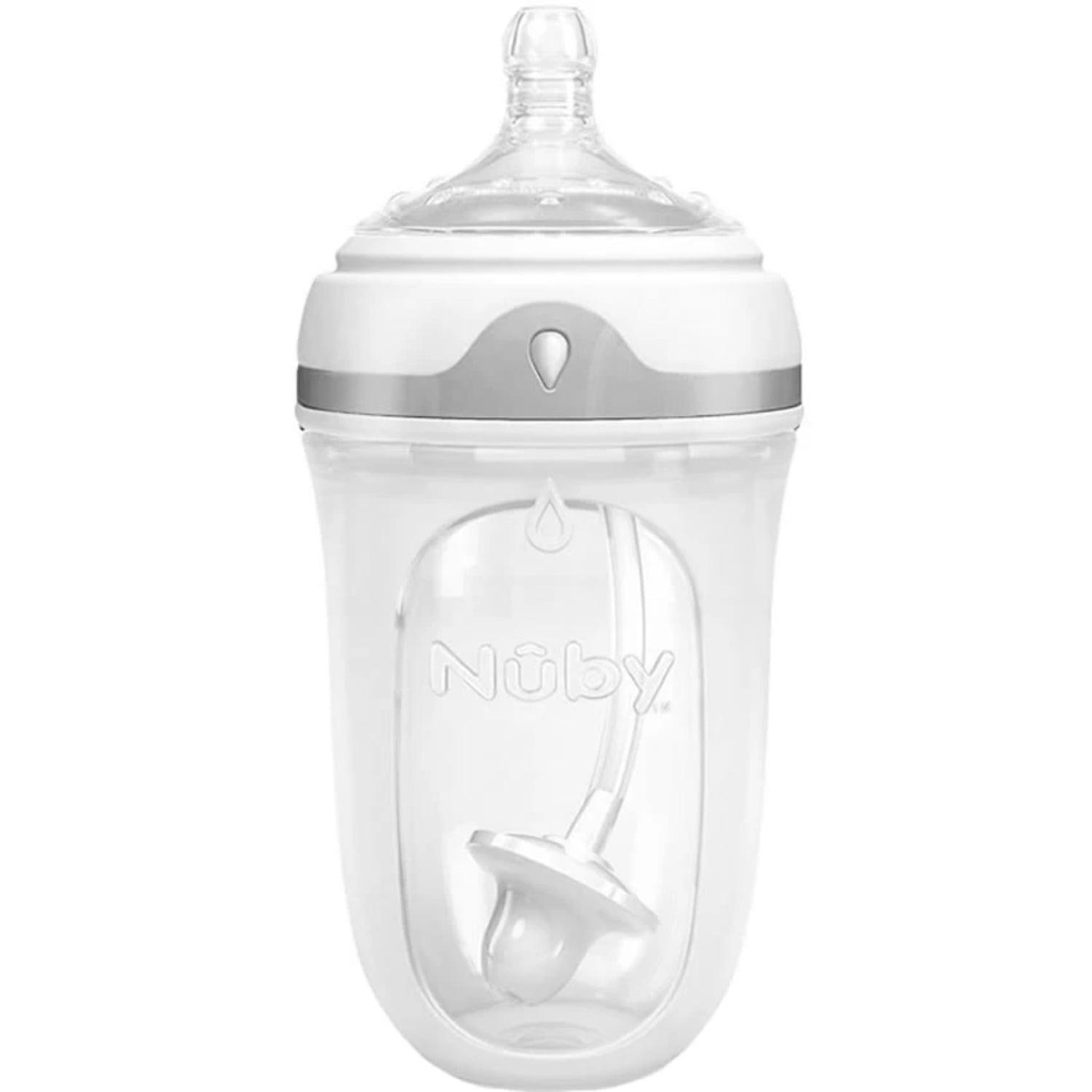 Nuby Comfort 360° PLUS+ Silicone Bottle, 8oz