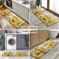 thumbnail image 6 of Beige Music Sunflower Guitar Pattern Kitchen Rug Mat,Kitchen Runner Rugs Non Skid Washable,Decorative Kitchen Floor Mats for Kitchen,Sink,Laundry,17"x47.2", 6 of 7