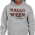 thumbnail image 2 of Halloween Vibes Hoodie Sweatshirt Unisex X-Large Grey, 2 of 5