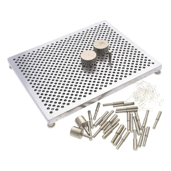 , Wig Jig, Wig-A-Ma-Jig Deluxe, 4.5 x 5.5 inch Square jig, Includes 30 Metal pegs, Tool for Making Wire findings, Components and Jewelry Designs
