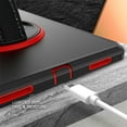 thumbnail image 7 of SaniMore for iPad Pro 11" 4th/3rd/2rd/1st Generation 2022/2021/2020/2018 Case with Pencil Holder Kickstand, 3-Layer Protection Cover with Shoulder Strap & Handle Shockproof Protective Shell, Black/Red, 7 of 7