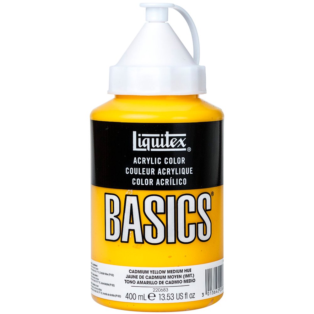 Liquitex BASICS Acrylic Paint 13.5ozCadmium Yellow Medium Hue