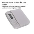 thumbnail image 2 of keepw 25kg/1g High Precision Electronic Compact Scale LED Kitchen Scales ABS Weight Balance Accurate Gram Package Weighing Tool Grey, 2 of 6