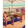thumbnail image 2 of Fsddascl Fall Pumpkins Outdoor Tablecloth - 60x102 Inch Rectangle Dining Table Cover, Thanksgiving Maple Leaf Watercolor Waterproof Outdoor Table Cloth with Umbrella Hole & Zipper for Picnic/Patio, 2 of 7