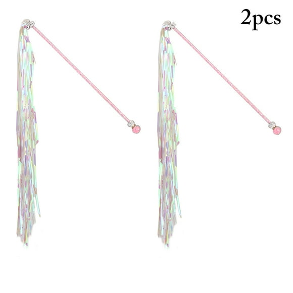 2 pièces chat teaser gland mignon brillant cloche acrylique chat jouer jouet chat teaser baguette