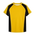 thumbnail image 4 of WENXIAOO T-Shirts à Manches Courtes pour Garçons, T-Shirts d'Été pour Enfants à Col Rond, T-Shirts Basiques, Hauts Décontractés, T-Shirts à Blocs de Couleur Tendance, 4 of 5