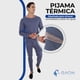 thumbnail image 2 of Pijama para Hombre Termica Casual Conjunto de 2 Piezas Playera y Pantalon Gris Gaon, 2 of 5