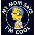 thumbnail image 2 of Men's The Simpsons Millhouse My Mom Says I'm Cool Graphic Tee Navy Blue Large, 2 of 5